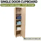 Bathroom Cabinet Tallboy Storage Cupboard Laundry Toilet Organiser Oak Wood