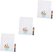 JOINPAYA 3pcs Finger Paint Set 12 Colors Non-toxic Art Canvas Perfect for Birthday Parties Kids' Craft Activity