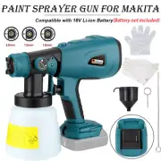 Cordless Paint Sprayer Electric Airless HVLP Spray Gun Handheld Home DIY Tool US