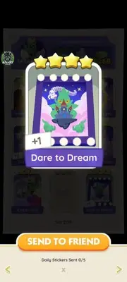 MOVIE NIGHT Album Sticker Dare to Dream ⭐