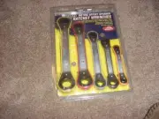 PITTSBURGH METRIC OFFSET SPANNER RATCHET WRENCHES NOS 6-21 MM 5 PC SET