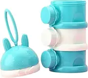 Formula Dispenser, Travel Formula Container | 3 Layer Kids Snack Container,No Spill Milk Can, Milk Powder Container, Travel Formula Box