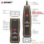 New Handheld Network Cable Tracker RJ45 Tester Lan Cable Finder RJ11 Locator