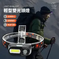 在飛比找momo購物網優惠-【Jo Go Wu】LED雙光源頭燈附專用電池(買一送一/照