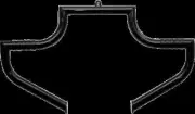 Magnumbar Front Highway Bar Black with Mount Hardware Harley Freewheeler 2015-22