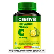 Cenovis Chewable Mega C 1000mg Lemon Lime 60 Tablets