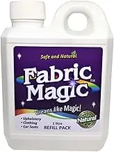 Fabric Magic 100% Natural Fabric Stain Remover for Sofa, Furniture, Car Seats & Clothing, Upholstery Spot Cleaner, Laundry Pre Wash Spotter 1 Litre Refill