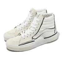 在飛比找momo購物網優惠-【VANS】休閒鞋 Sk8-HI Reconst 男鞋 白 