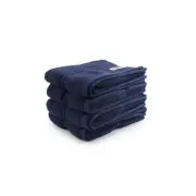 4pc Onkaparinga Flinders Bathroom Hand Towels Set 45x65cm Cotton 600GSM Denim