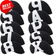 Big Number Neoprene Golf Iron Covers Set, Wedge Iron Headcovers for Callaway, Pi