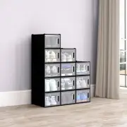 TAUS 12 PCS Shoe Box Storage Containers Sneaker Cases Stackable Organizer XL