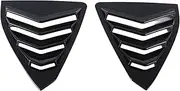 1Pair Car Rear Side Window Louver Scoop Shutter Cover Trim Compatible for Toyota Lexus ES 350 300H Air Vent Shade Spoiler Deflector