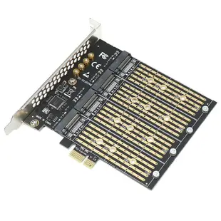 挖礦 PCIE 轉 M2 適配器 SSD 適配器 PCI Express X1 4 端口 B Key M.2 NGFF