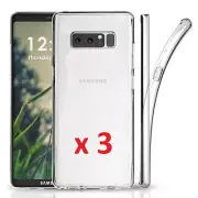 3x Lots For Samsung Galaxy Note 9 N960 Clear Gel TPU Transparent Slim Cover Case