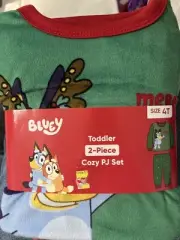 NWT Unisex Toddler Kids Bluey 2pc Christmas Pajama Set "Merry Everything"
