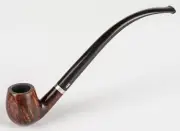 Briar Tobacco Smoking Pipe Churchwarden Smooth Apple, Brown