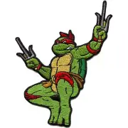 VELCRO® BRAND Fastener Morale HOOK PATCH Teenage Mutant Ninja Turtles Raphael 3"
