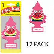Little Trees Watermelon Scent Hanging Air Fresheners for Car/Home, 12 Count