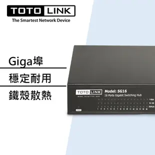 TOTOLINK SG16 SG24 全GIGA埠 1000M 乙太網路 交換器 集線器 HUB