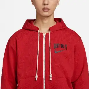 Nike 連帽外套 Standard Issue 男款 紅 黑 寬鬆 抽繩 速乾 籃球 帽T 外套 DV9449-657