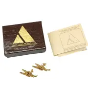 Alva Museum Replicas Gold Tone Leaf Menuki Maple Leaf Earrings Japanese Influenc