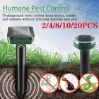 20PCS Gardeon Snake Repeller Multi Pulse Ultrasonic Solar Powered Pest Repellent