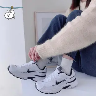 ●小突兔● 韓國代購 Nike Initiator Running 系列復古鞋 白黑 老爹鞋 女鞋 394055-100