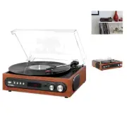 All-in-1 Bluetooth Record Player with Built in Speakers and 3-Speed Turntable...