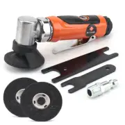 Mini Air Pneumatic Right Angle Die Grinder Cut Off Tool with 50mm Sanding Disc