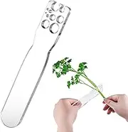 Herb Strippers, Leaf Stripping Tool Acrylic Vegetable Leaf Stripper | Cooking Accessories Gift Herb Cutter for Vegetable, Sand Stems Kale, Herb, Rosemary, Mint