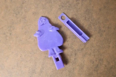Rare 1981 McDonald’s Grimace Purple Plastic Whistle – Unused Happy Meal Toy
