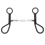 JK BAR H EQUINE Western Tear Drop Shank Bit with Comfort Barrel Mouthpiece