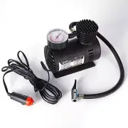 300PSI 12V Portable Car Tire Inflator Pump Mini Air Compressor Compact Design