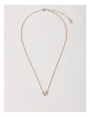[Trent Nathan] Diamante Disc Necklace in Gold