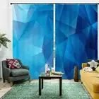 Multi Dimensional Space 3D Blockout Photo Print Curtain Fabric Curtains Window