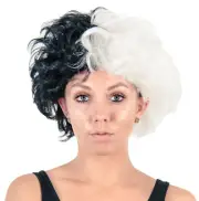 Adult Unisex Cruel Evil Dog Napper Halloween Comic Con Cosplay Costume Wig
