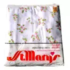 NOS St. MARYS Permanent Press Double Bottom Fitted Sheet Pink Rose Print