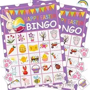 Easter Bingo Game Easter Games for Children Happy Easter Bingo Activities for Kids Easter Bingo Cards for 24 Players Easter Games for Kids School Classroom Family Activities