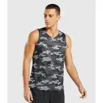 GYMSHARK 全新 ARRIVAL TANK 運動背心  XXL號 實際XL號 黑迷彩