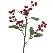 Christmas Artificial Spray Stem Picks - Garland / Wreath Crafts - 50cm Holly