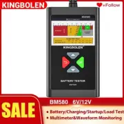 6V 12V Automotive Car Battery Tester Charging Cranking Test Analyzer 100-2000CCA