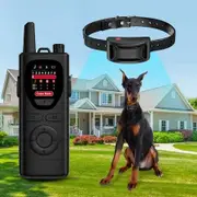 2-in-1 Wireless Dog Fence System and Training Remote Electric Fence Pet Containment Waterproof Collar Safe Adjustable Boundary Rechargeable