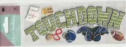 Vintage Jolee's TOUCHDOWN! Football theme 3-D stickers 73462 Fast FREE ship!WOW!