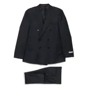 [Canali] Canali Wool Double-breasted Suit 52 IT BLUE