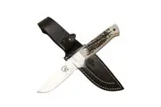 Salamandra Deer Antler Handle Fixed Blade Knife 230mm (A407063)