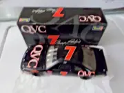 REVELL NASCAR # 7 Geoff Bodine Ford Taurus QVC 1:24 Scale Die Cast Car "new"