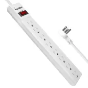 8 Outlet Surge Protector Power Strip - 15 AMP, 1875 W, 125 V, 350 J Surge Pro...