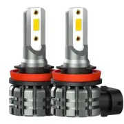 AUXITO LED Super Brigh H8 Light Fog Cornering Bulb 3000K Bright Golden Yellow 2x