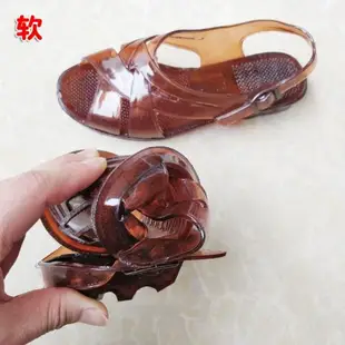 透明防滑耐穿不臭腳塑膠軟底涼鞋
