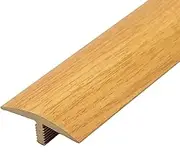 Transition Strip Floor Transition Strip 35" L T-Molding Floor Seam Transition Strip,Self-Adhesive PVC Carpet Edging Trim Strips,Wood to Tile,Wood to Vinyl(I)